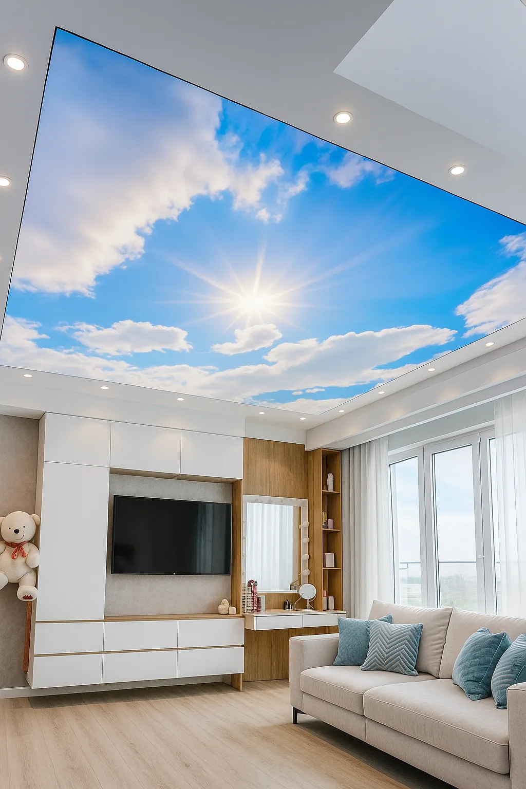 Arlington, VA - Radiant Sky Ceiling with Sun Effect